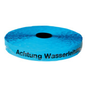 KELMAPLAST Ruban de repérage avec 2 fils inox Avertissement canalisation eau bleu Largeur 40 mm