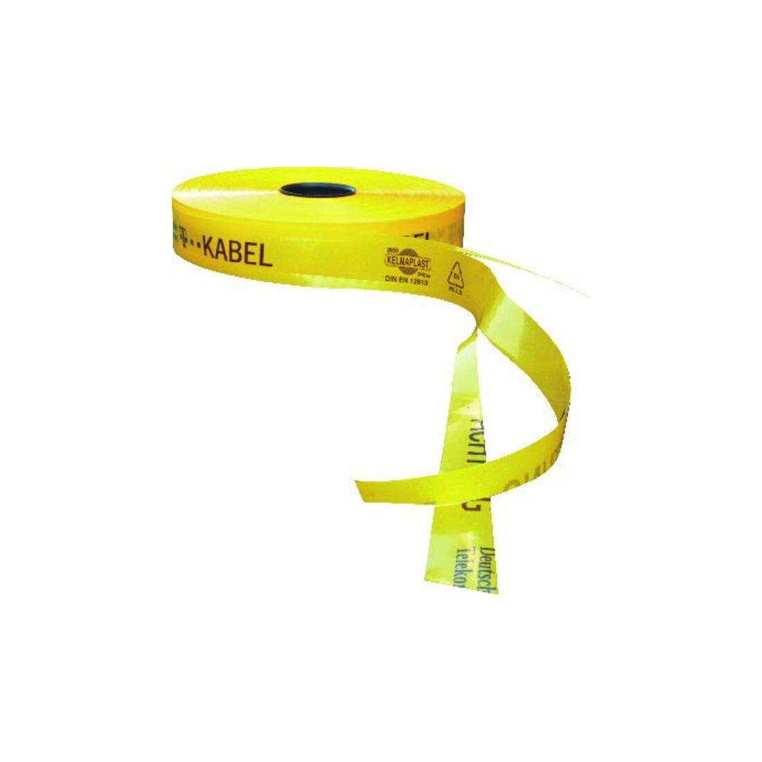 KELMAPLAST Ruban de signalisation de tranchée 250 m câble T points de rupture jaune