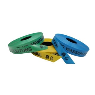 KELMAPLAST Trassen-Warnband 250 m AchtungAbwasserleitung aus mind. 80% Regranulat Blauer