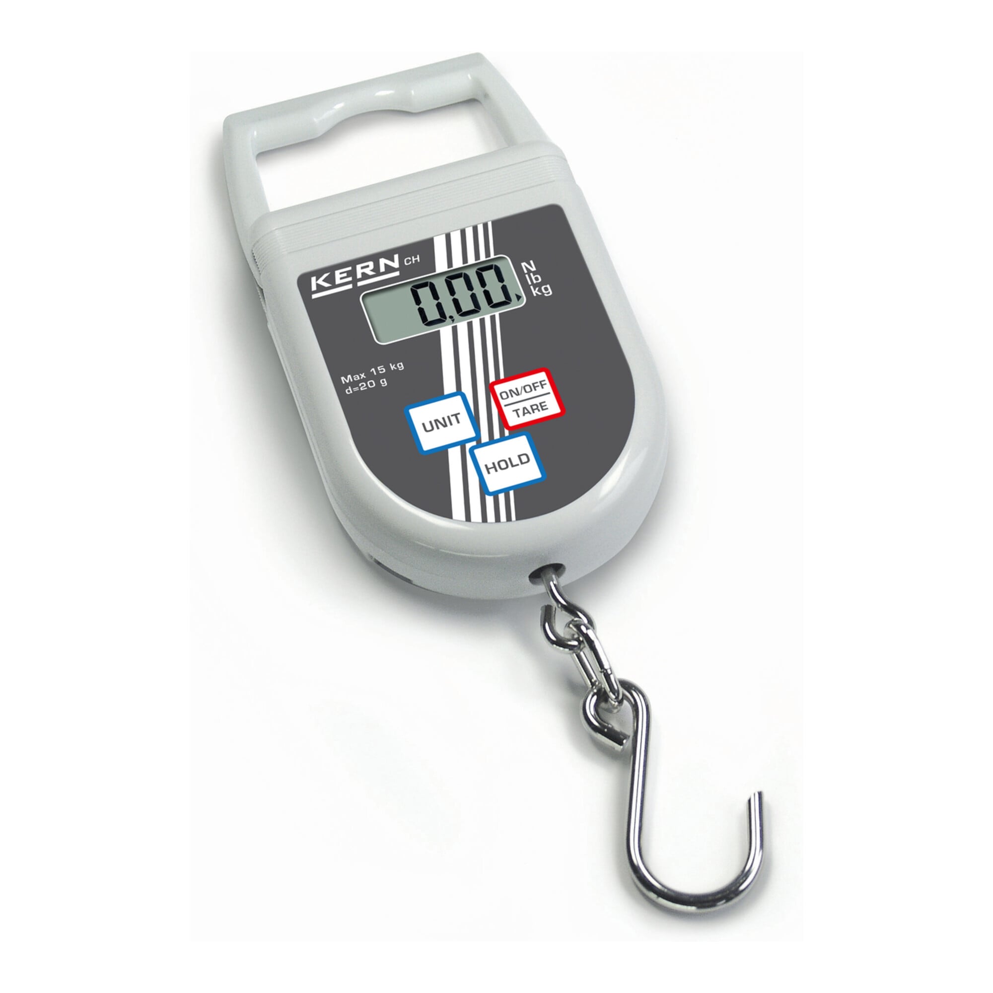 Kern Hängewaage CH 15K20+C kalibriert, Wägebereich 15000 g, Ablesbarkeit 20 g ; KERN & Sohn