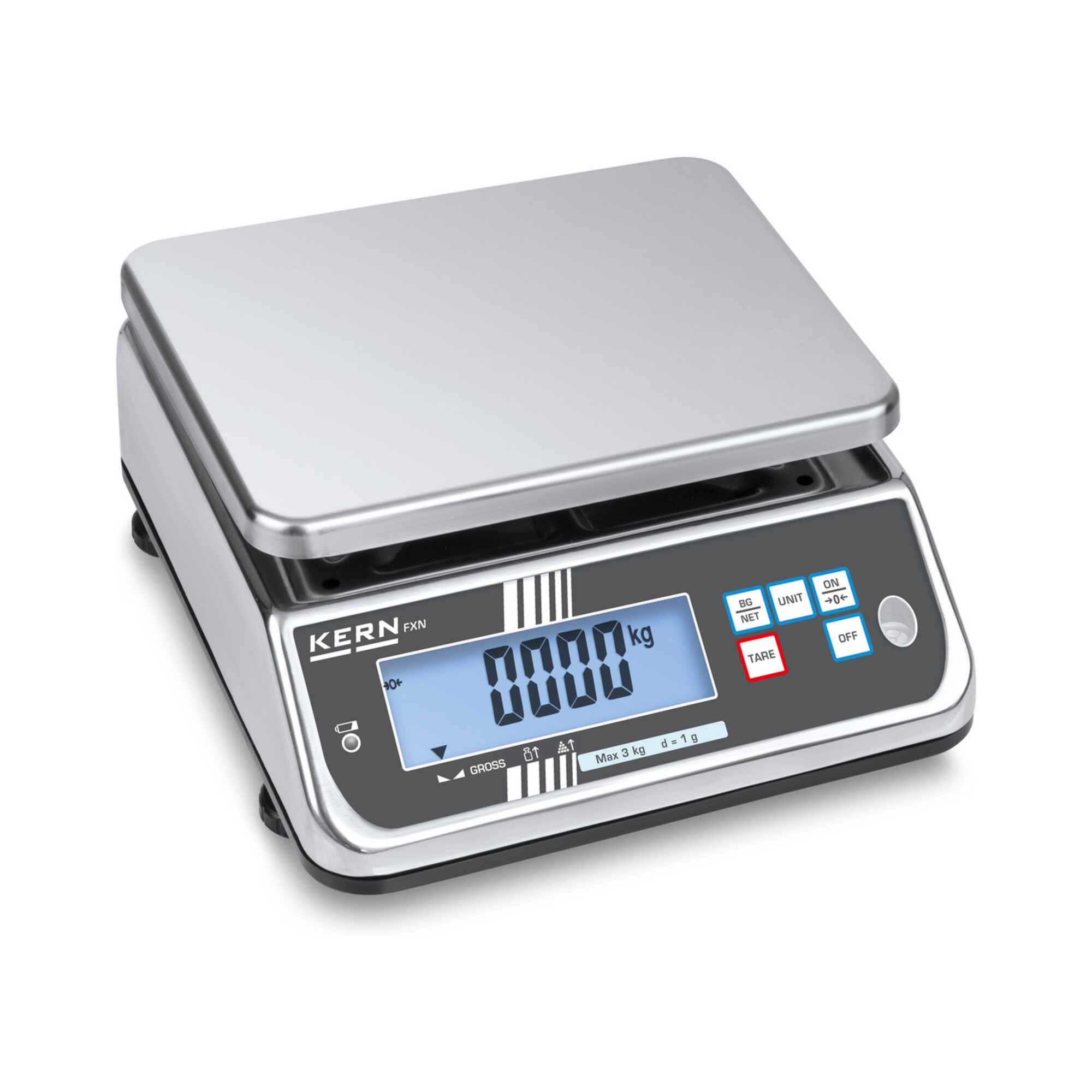 KERN IP-geschützte Tischwaage FXN 6K-3N ; KERN & Sohn