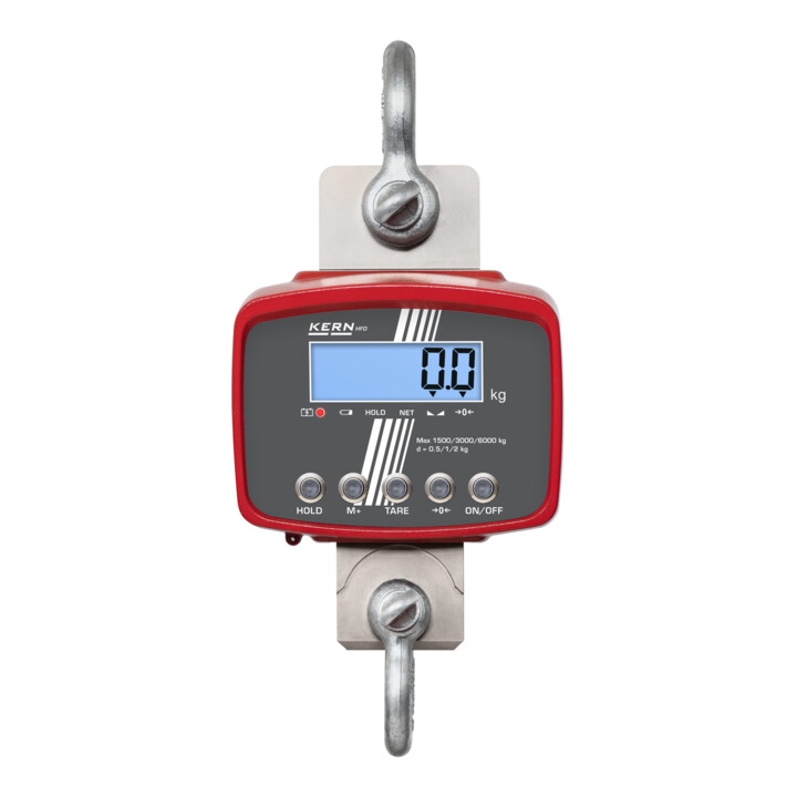 Kern Kranwaage HFD 1T-4+C kalibriert, Max= 300 | 600 | 1500 kg, d = 100 | 200 | 500 g