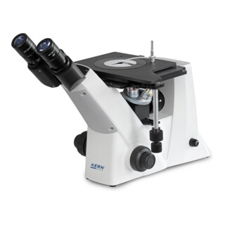 Kern Metallurgisches Mikroskop (Invers) OLM 170, Trino., 5/10/20/50×, 5W LED