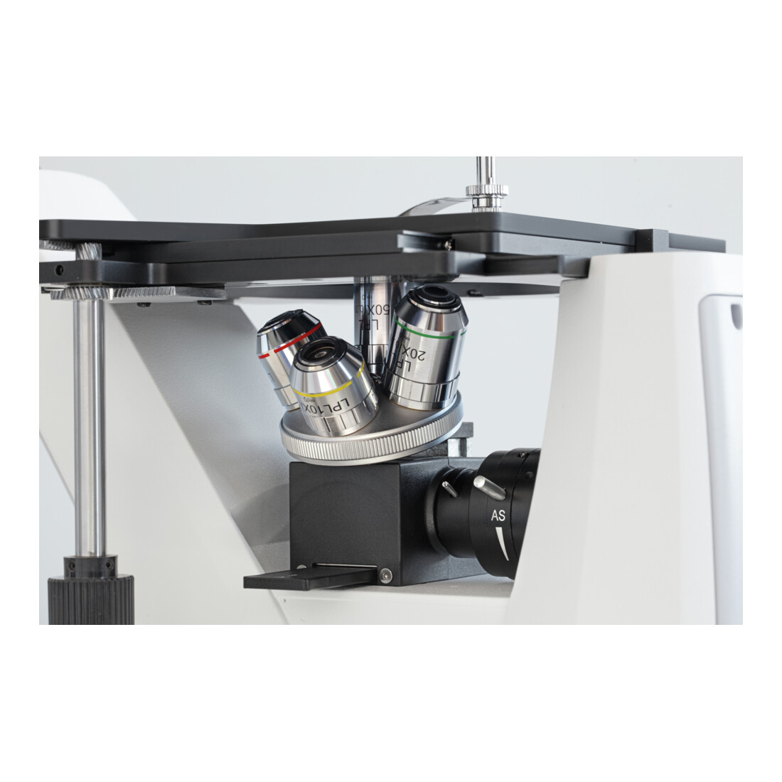 Kern Metallurgisches Mikroskop (Invers) OLM 170, Trino., 5/10/20/50×, 5W LED