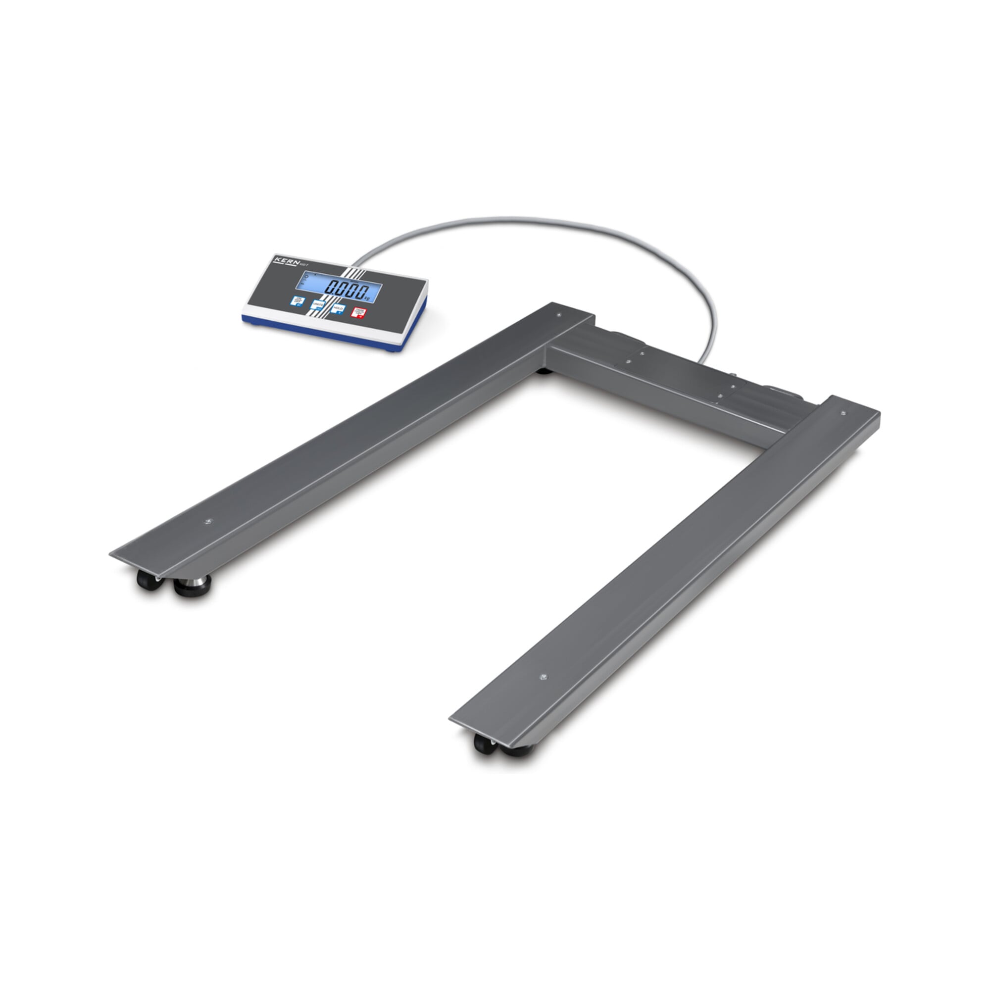 Kern Palettenwaage UIB 1.5T-4+C kalibriert, Wägebereich 1500 kg, Ablesbarkeit 500 g ; KERN & Sohn