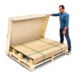 Kern Palettenwaage UIB 600K-1+C kalibriert, Wägebereich 600 kg, Ablesbarkeit 200 g