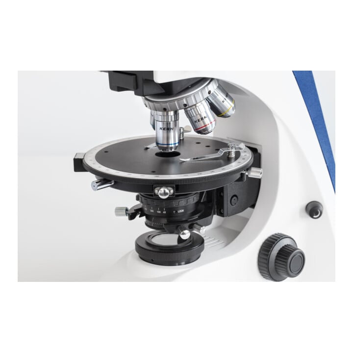 Kern Polarisationsmikroskop OPO 185, Trino., InfPlan 4/10/20/40/50×, WF 10×20, 5W LED