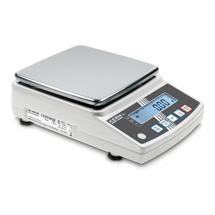 Kern Präzisionswaage PNJ 12000-1M+C kalibriert, Max = 12000 g, d = 0,1 g