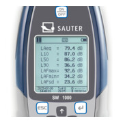 Kern Schallpegelmesser SW 1000, Klasse I, Messbereich 20-134 dB, Ablesbarkeit 0,1 dB-5