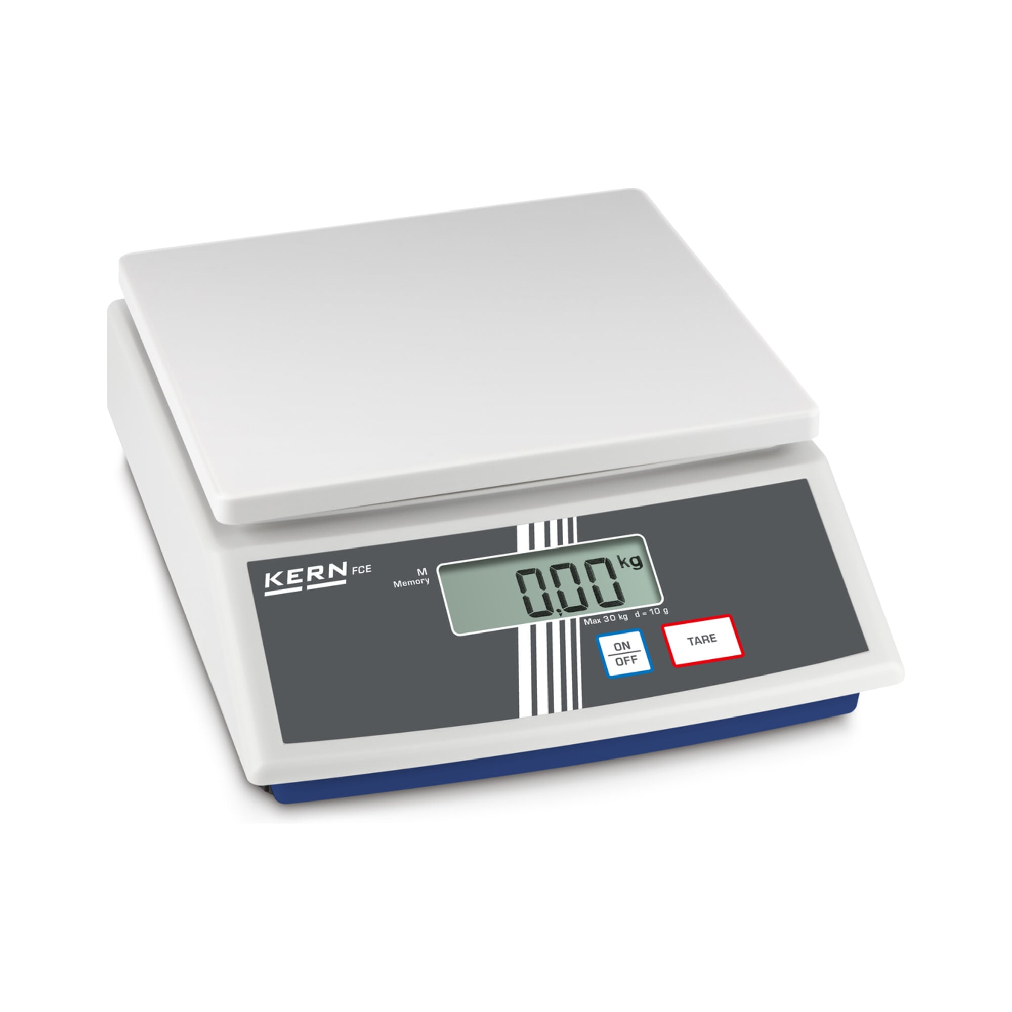 Kern Tischwaage FCE 30K10N+C kalibriert, Wägebereich 30000 g, Ablesbarkeit 10 g ; KERN & Sohn