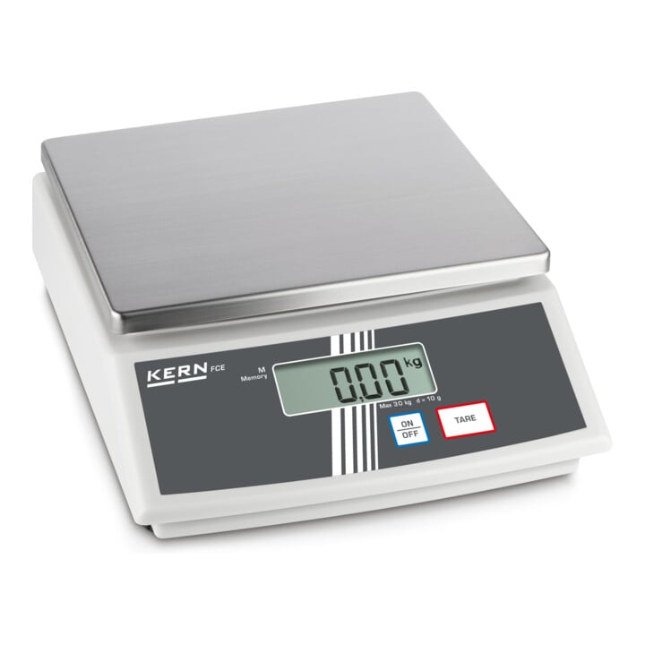 Kern Tischwaage FCE 3K1N+C kalibriert, Wägebereich 3000 g, Ablesbarkeit 1 g