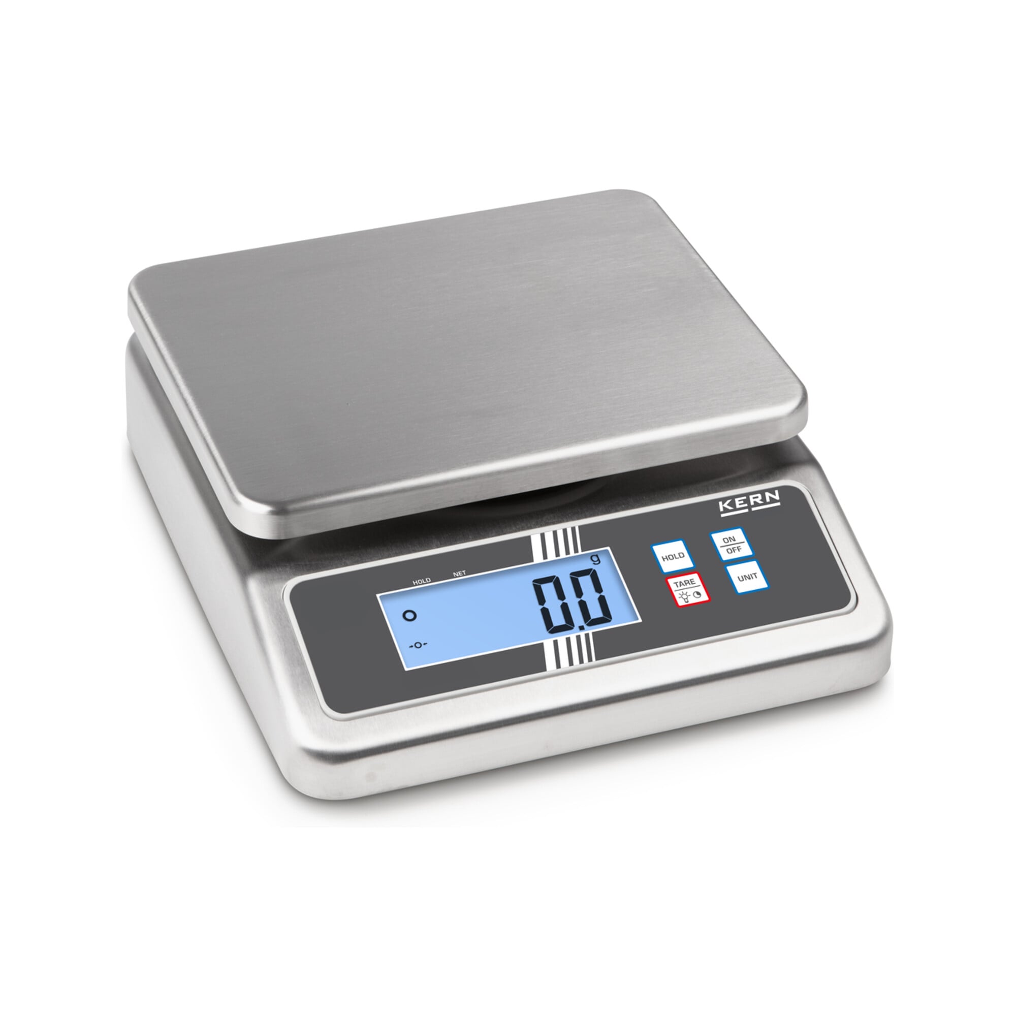 Kern Tischwaage FOB 30K-3NL, Wägebereich 16000 , 30000 g, Ablesbarkeit 2 , 5 g ; KERN & Sohn