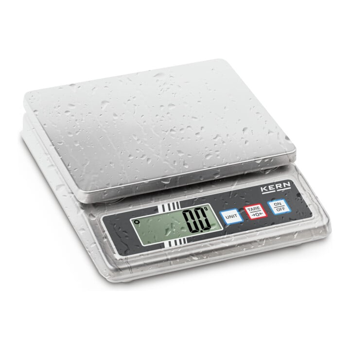 Kern Tischwaage FOB 5K-3NS+C kalibriert, Wägebereich 5000 g, Ablesbarkeit 1 g