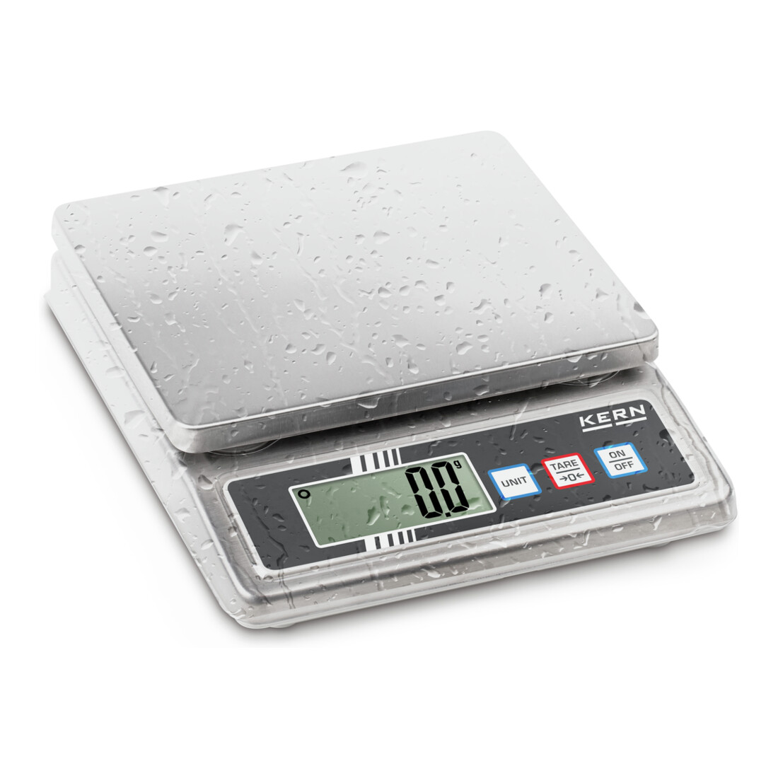 Kern Tischwaage FOB 5K-3NS+C kalibriert, Wägebereich 5000 g, Ablesbarkeit 1 g