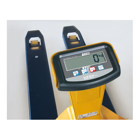 Kern Transpalette peseur VHB 2T1, capacité 2000 kg, précision 1000 g
