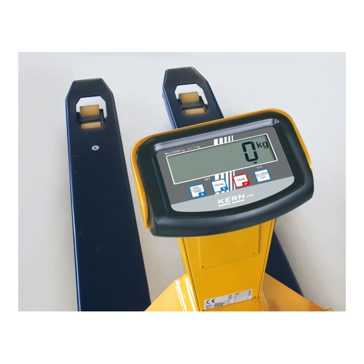 Kern Transpalette peseur VHB 2T1, capacité 2000 kg, précision 1000 g