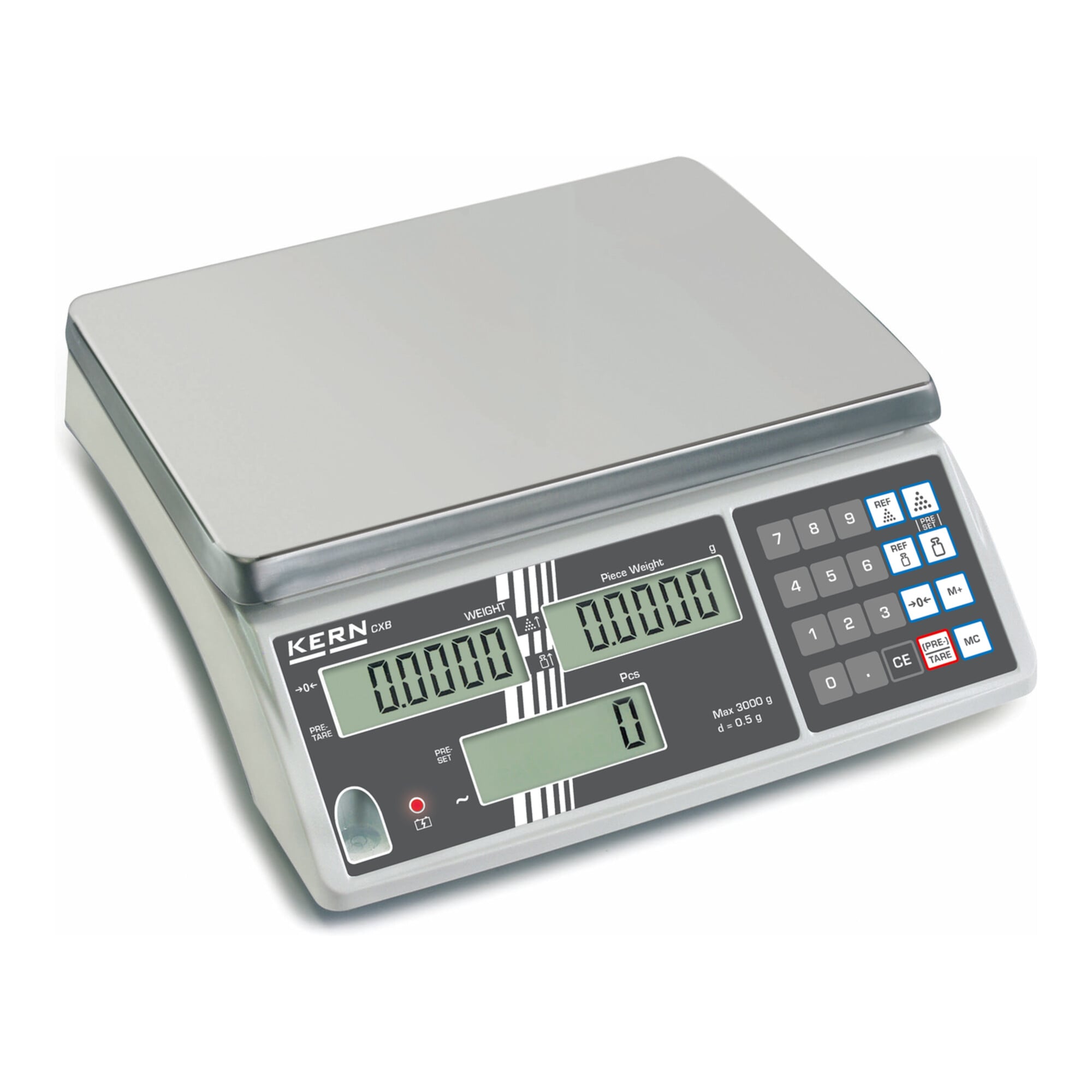Kern Zählwaage CXB 15K5NM+C kalibriert, Wägebereich 15000 g, Ablesbarkeit 5 g ; KERN & Sohn