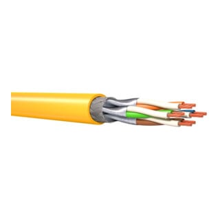 Kerpen Datacom Câble de données ML F6-90 S/FTP flexible AWG27/7 jaune Dca T1000