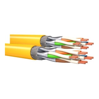 Kerpen Datacom Datenkabel MegaLine F6-90 Kat.7 gelb 8P S/FTP AWG23 SFDX-Dca-T500
