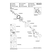Keuco 2-Wege-Ab-/Umstellventil IXMO DN 15, UP, mit Griff IXMO Pure Rosette eckig verchromt-4