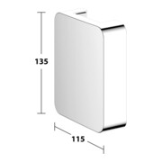 Keuco Adapterplatte AXESS verchromt-2
