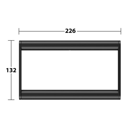 Keuco Anneau porte-serviettes Plan noir mat