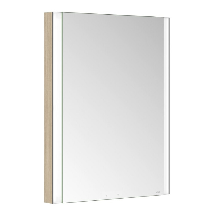Keuco Armoire miroir 1 porte Somaris 60x71x11,5 cm, BL, H, à droite, éclairage décor.