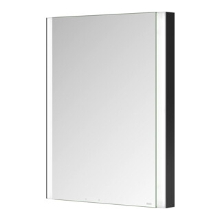 Keuco Armoire miroir 1 porte Somaris 60x71x11,5 cm, BL, H, raccord dr, noir mat