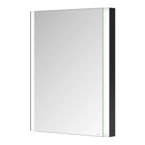Keuco Armoire miroir 1 porte Somaris 60x71x11,5 cm, BL, raccord G, noir mat