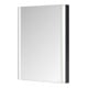 Keuco Armoire miroir 1 porte Somaris 60x71x11,5 cm, BL, raccord G, noir mat-4