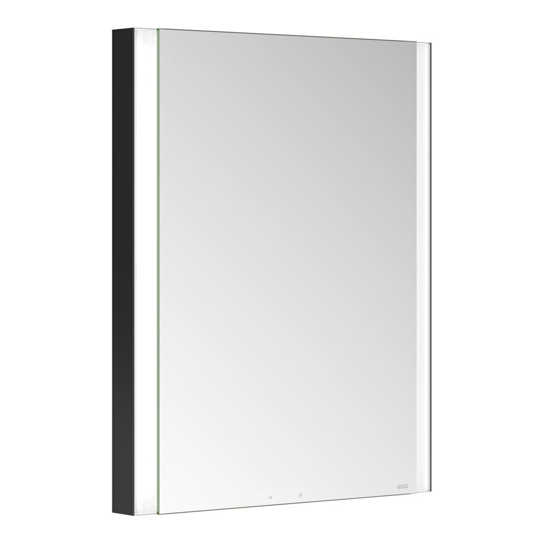 Keuco Armoire miroir 1 porte Somaris 60x71x11,5cm, BL, H, Connex. g, noir mat