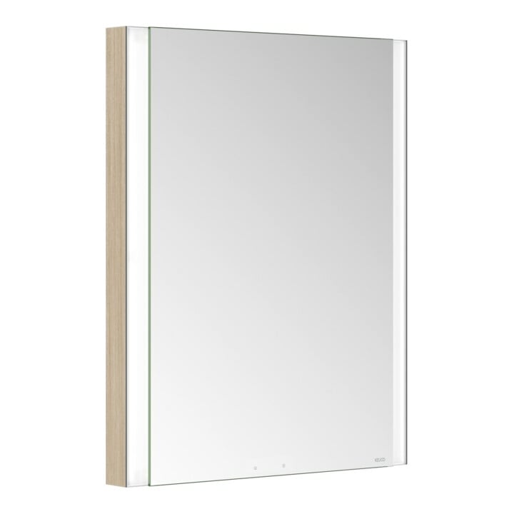 Keuco Armoire miroir 1 porte Somaris 60x71x11,5cm, blanc, gauche, éclairage intégré