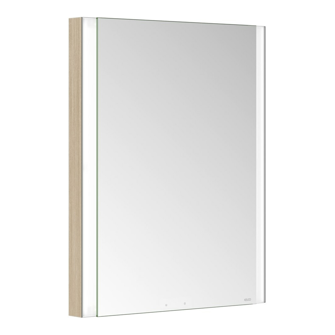 Keuco Armoire miroir 1 porte Somaris 60x71x11,5cm, blanc, gauche, éclairage intégré