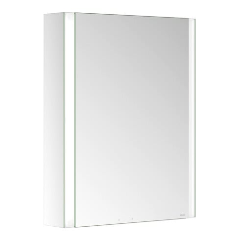 Keuco Armoire miroir 1 porte Somaris 65x73x13 cm, WV, Hz, raccord dr, verni