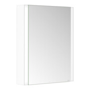 Keuco Armoire miroir 1 porte Somaris 65x73x13cm, applique, raccord gauche, blanc mat