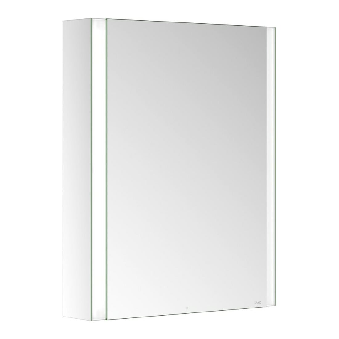 Keuco Armoire miroir 1 porte Somaris 65x73x13cm, applique, raccord gauche, chromé