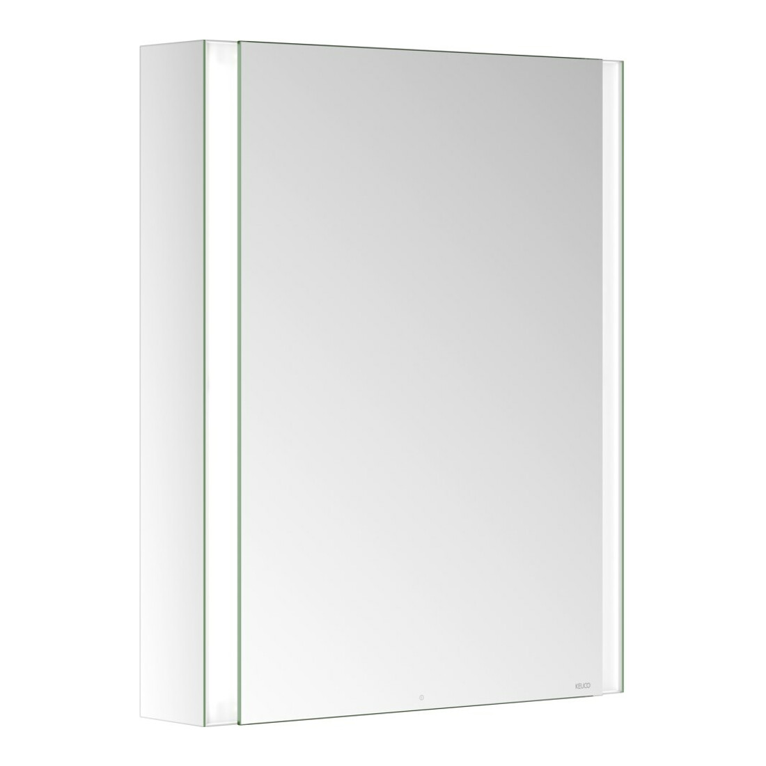 Keuco Armoire miroir 1 porte Somaris 65x73x13cm, applique, raccords, chromé
