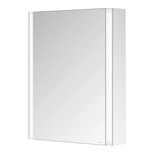 Keuco Armoire miroir 1 porte Somaris 65x73x13cm, applique, raccords, chromé