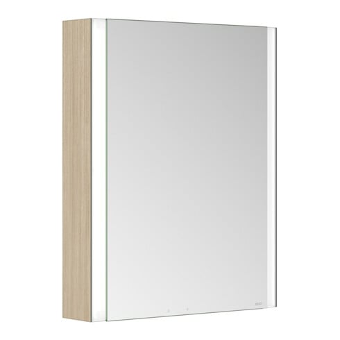 Keuco Armoire miroir 1 porte Somaris 65x73x13cm, WV, Hz, à gauche, Ei he Dek.