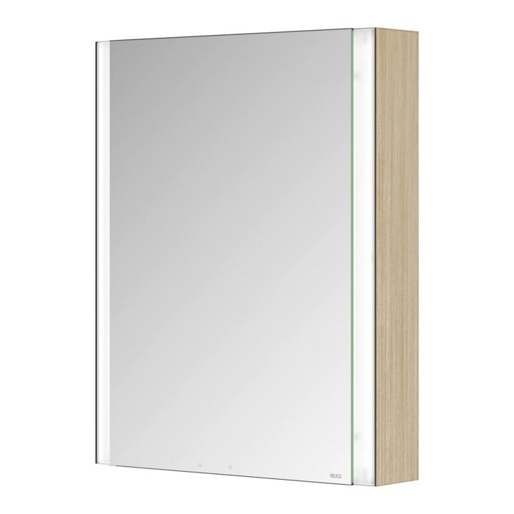 Keuco Armoire miroir 1 porte Somaris 65x73x13cm, WV, Hz, à gauche, Ei he Dek.