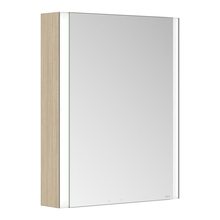 Keuco Armoire miroir 1 porte Somaris 65x73x13cm, WV, Hz, à gauche, Ei he Dek.
