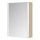 Keuco Armoire miroir 1 porte Somaris 65x73x13cm, WV, raccord à droite, décor œuf-2