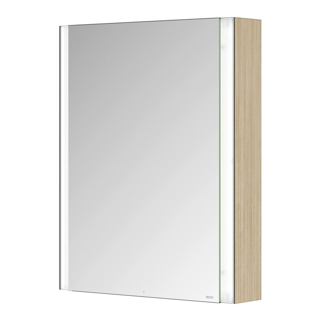 Keuco Armoire miroir 1 porte Somaris 65x73x13cm, WV, raccord à droite, décor œuf