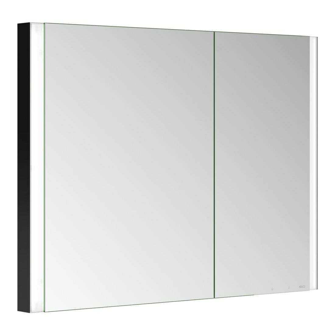Keuco Armoire miroir 2 portes Somaris 100x71x11,5 cm, blanc, asy, charnière miroir