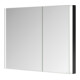 Keuco Armoire miroir 2 portes Somaris 100x71x11,5 cm, blanc, asy, charnière miroir-5