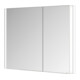 Keuco Armoire miroir 2 portes Somaris 100x71x11,5 cm, blanc mat, asymétrique-4