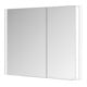 Keuco Armoire miroir 2 portes Somaris 100x71x11,5 cm, blanc mat, asymétrique-5