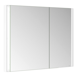 Keuco Armoire miroir 2 portes Somaris 100x71x11,5 cm, blanc mat, WE, asy, miroir Hz.