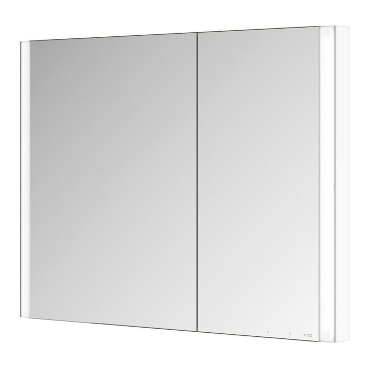 Keuco Armoire miroir 2 portes Somaris 100x71x11,5 cm, blanc mat, WE, asy, miroir Hz.