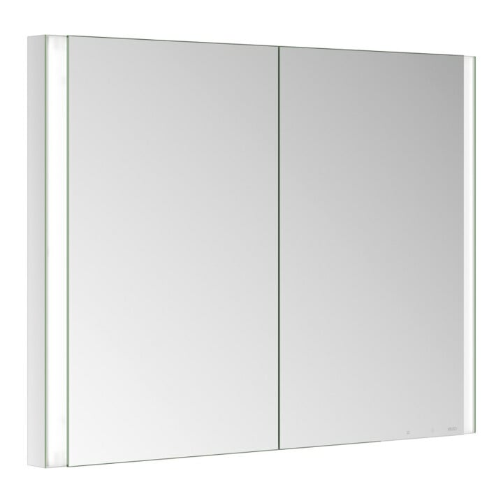 Keuco Armoire miroir 2 portes Somaris 100x71x11,5 cm, verre dépoli, BL, chauffage miroir